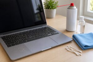 how to clean a laptop keyboard safely
