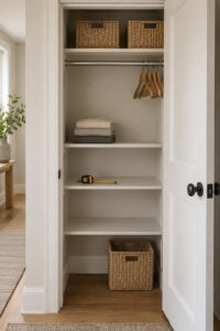 how to organize a small closet