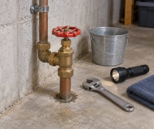 how to shut off the water main in your house