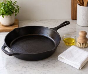 how to season a cast iron pan