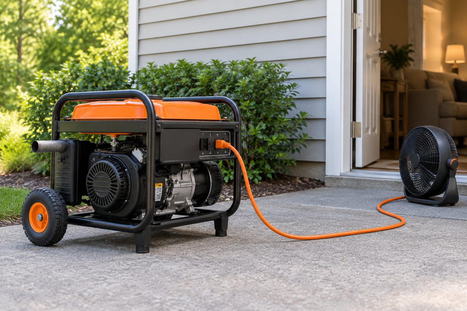 how to use a generator safely at home