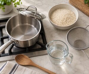how to cook rice without a rice cooker