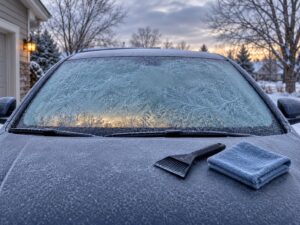 how to defrost a windshield fast