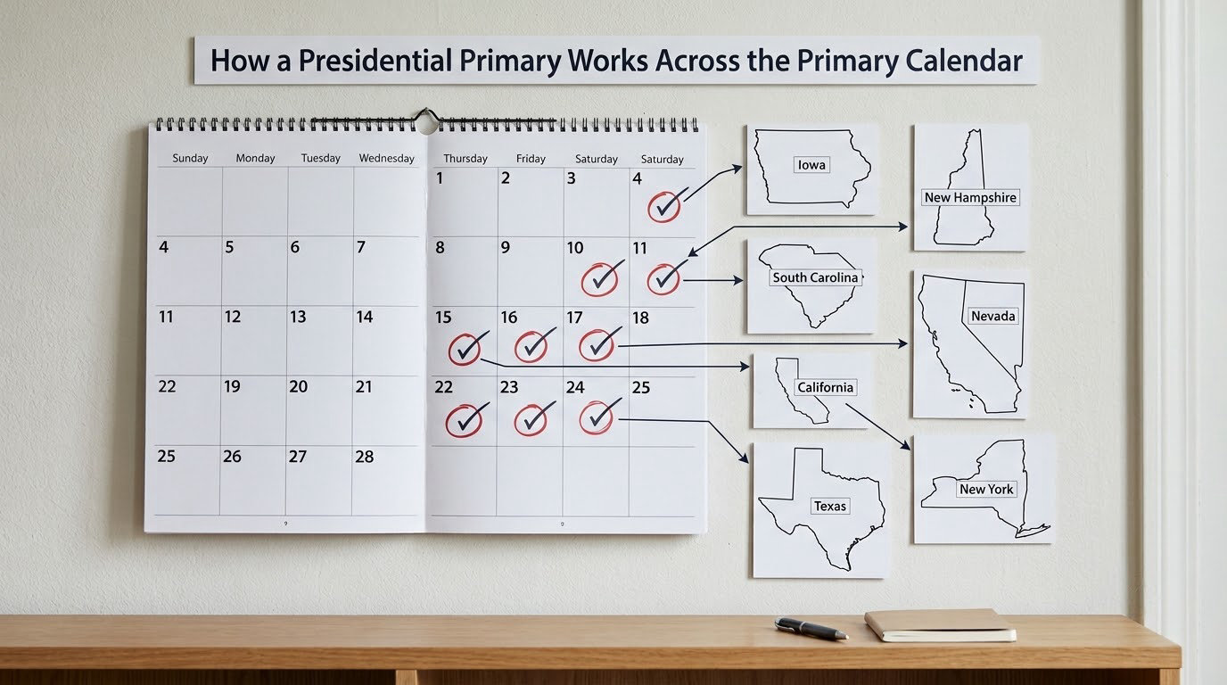 How a Presidential Primary Works Across the Primary Calendar