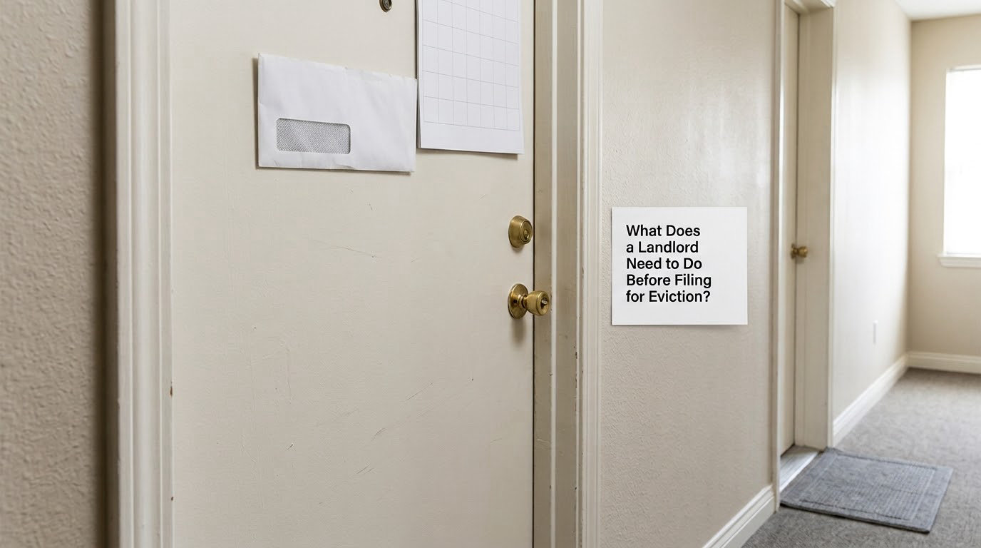 What Does a Landlord Need to Do Before Filing for Eviction?