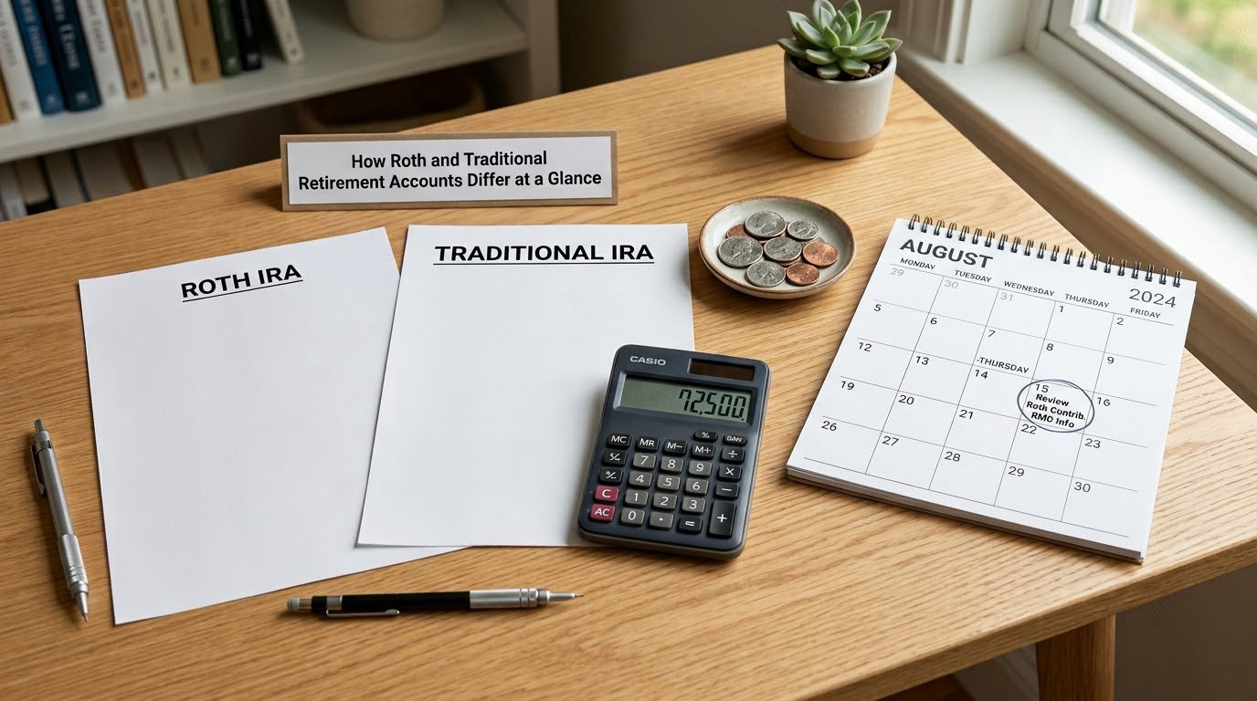 How Roth and Traditional Retirement Accounts Differ at a Glance