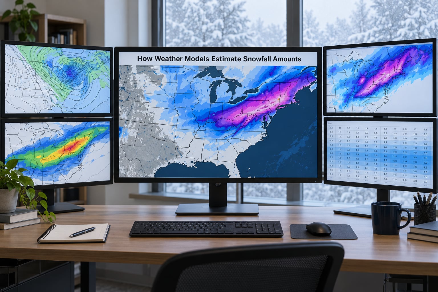 How Weather Models Estimate Snowfall Amounts