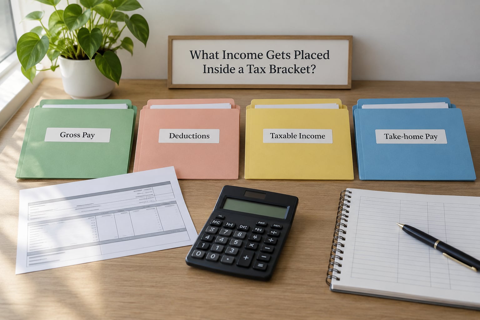 What Income Gets Placed Inside a Tax Bracket?