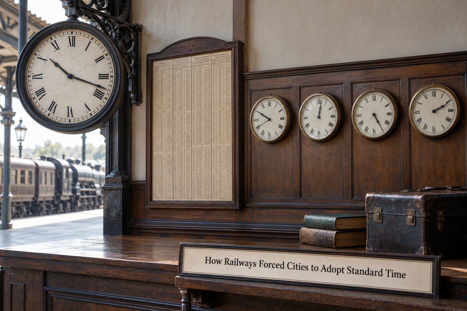 How Railways Forced Cities to Adopt Standard Time