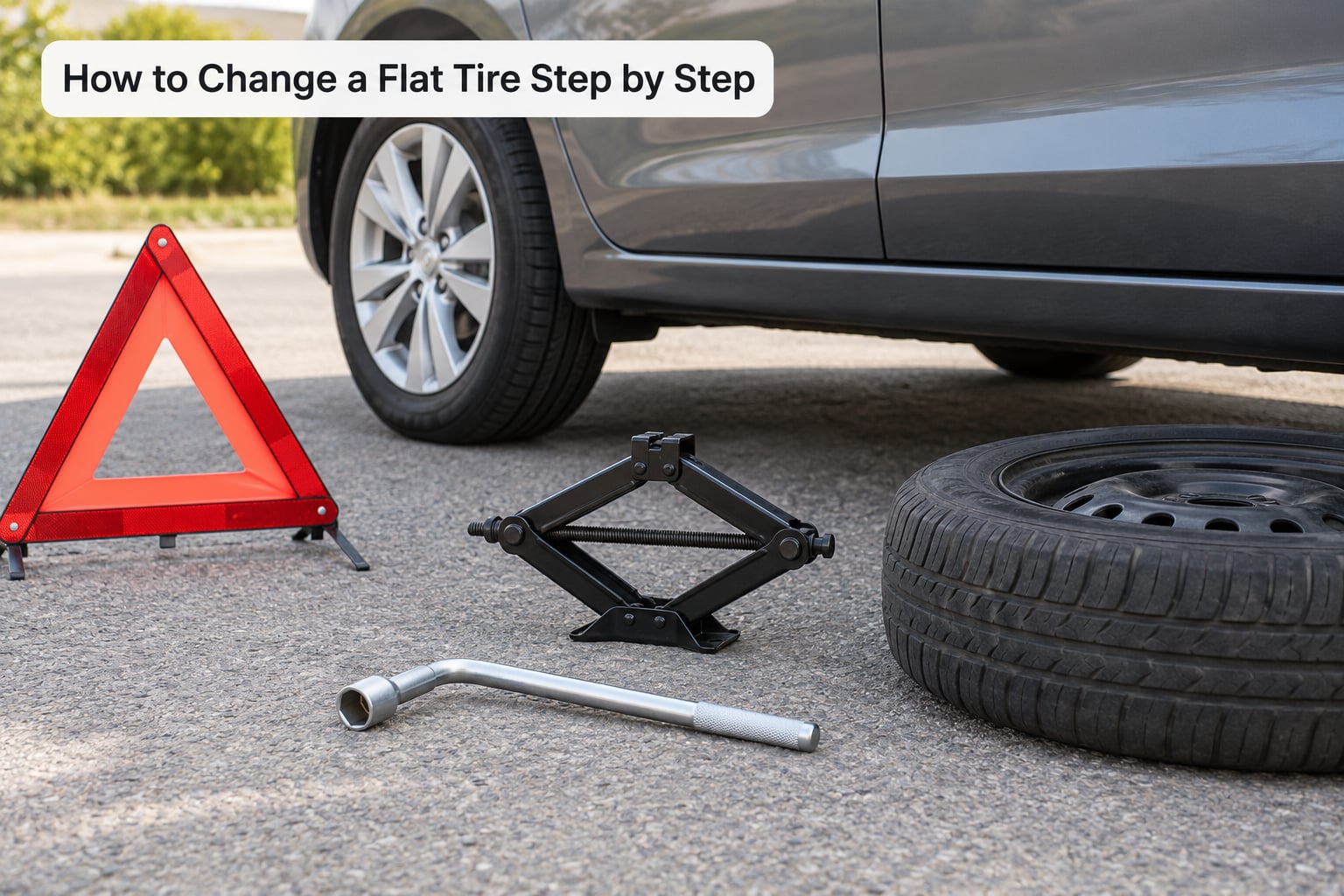 How to Change a Flat Tire Step by Step