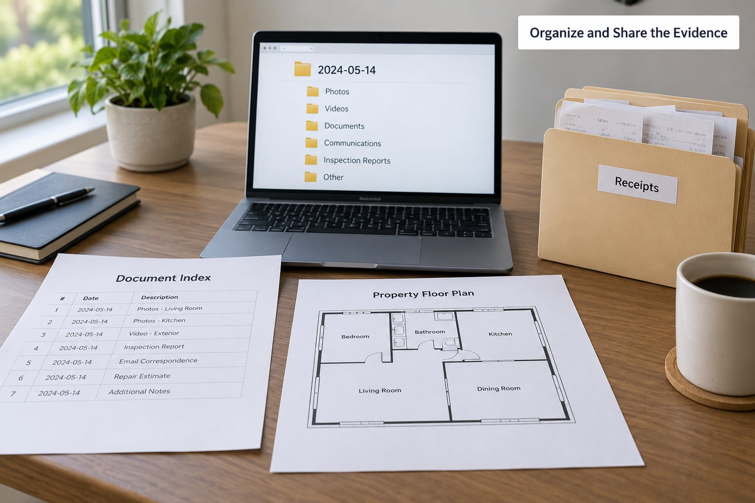 Organize and Share the Evidence