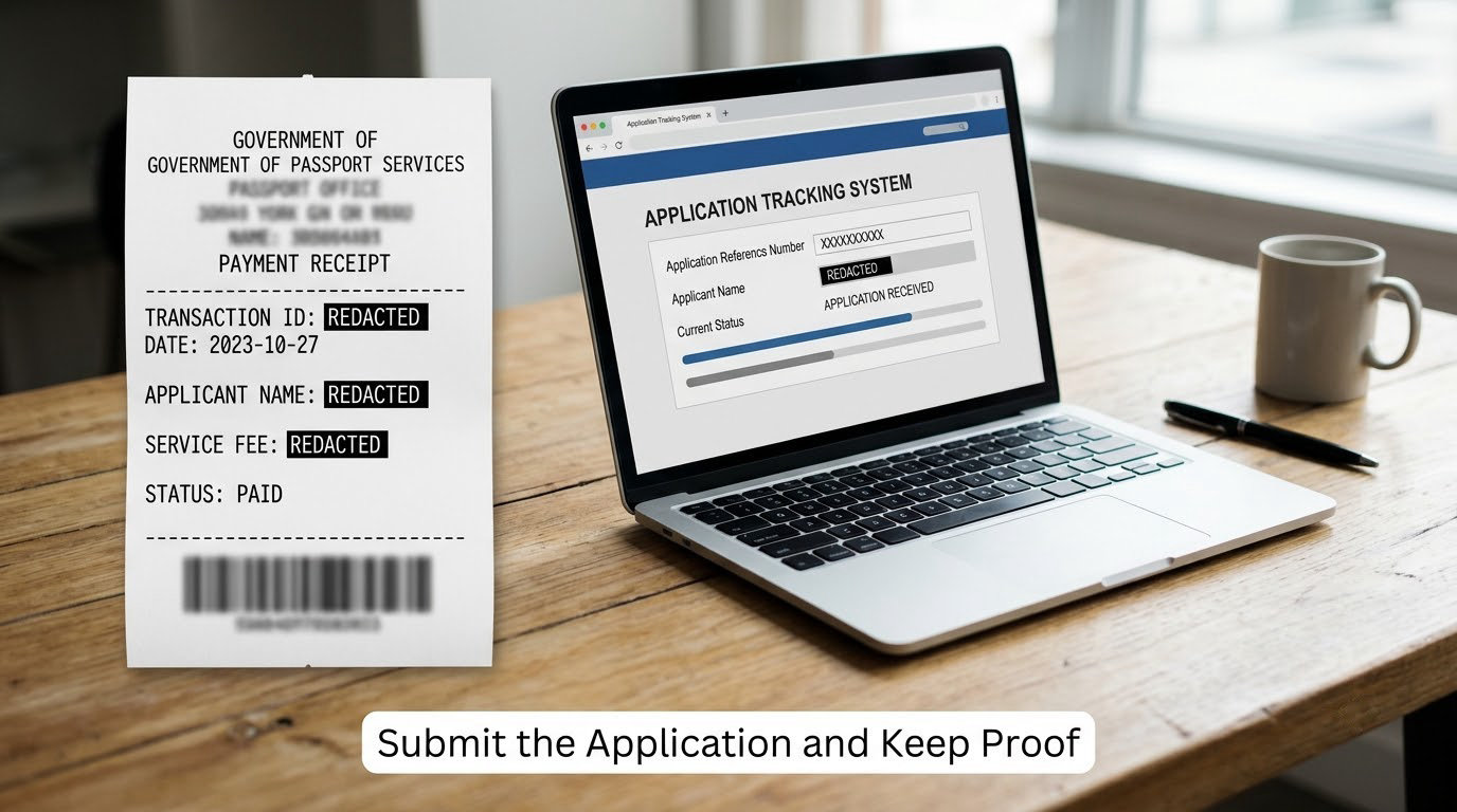Submit the Application and Keep Proof