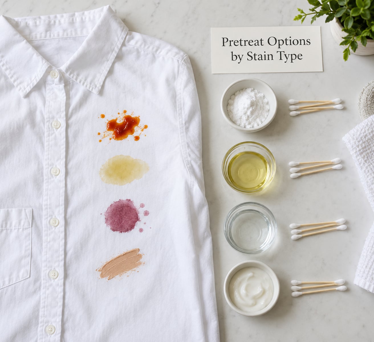 Pretreat Options by Stain Type
