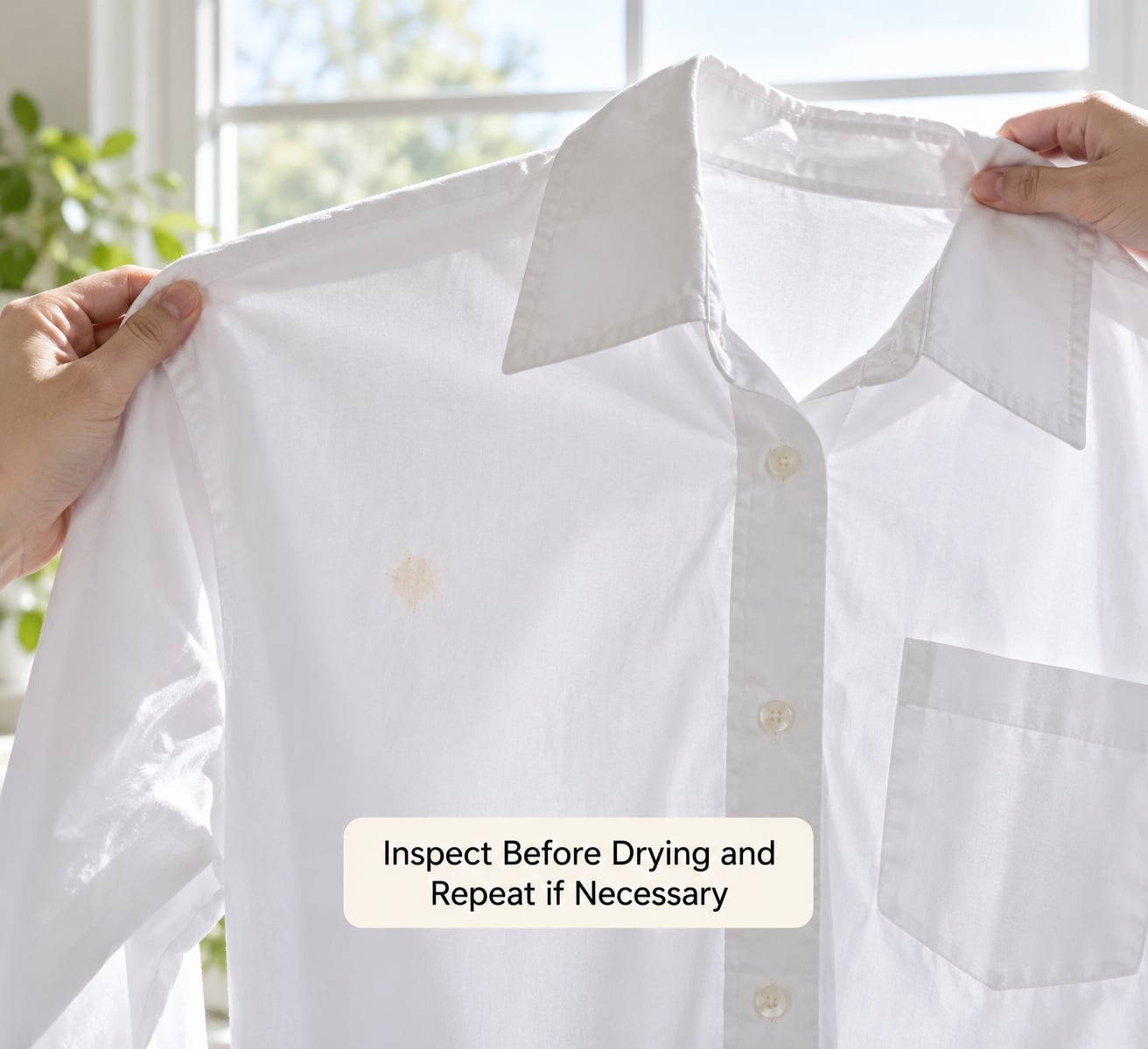 Inspect Before Drying and Repeat if Necessary