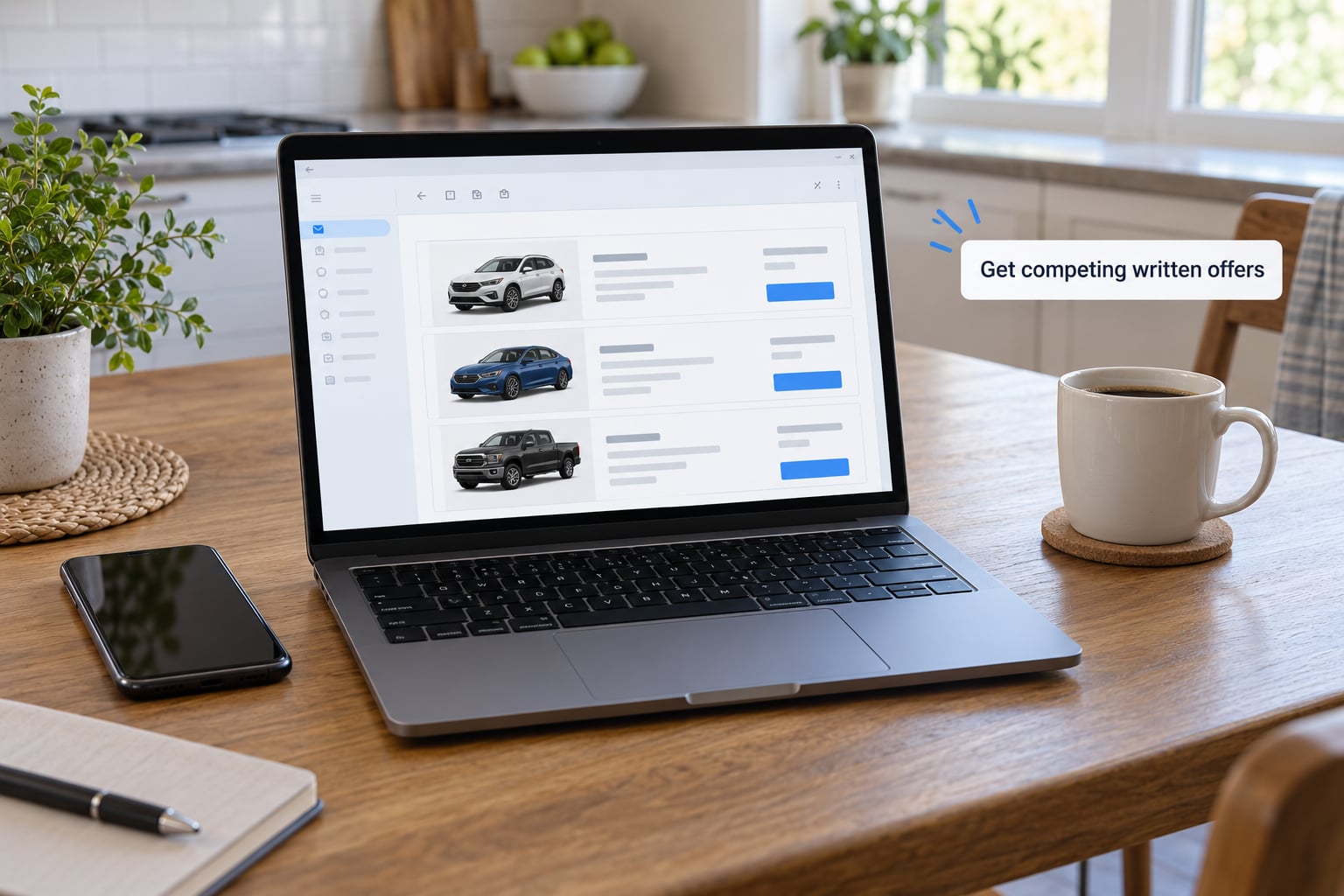 Get competing written offers