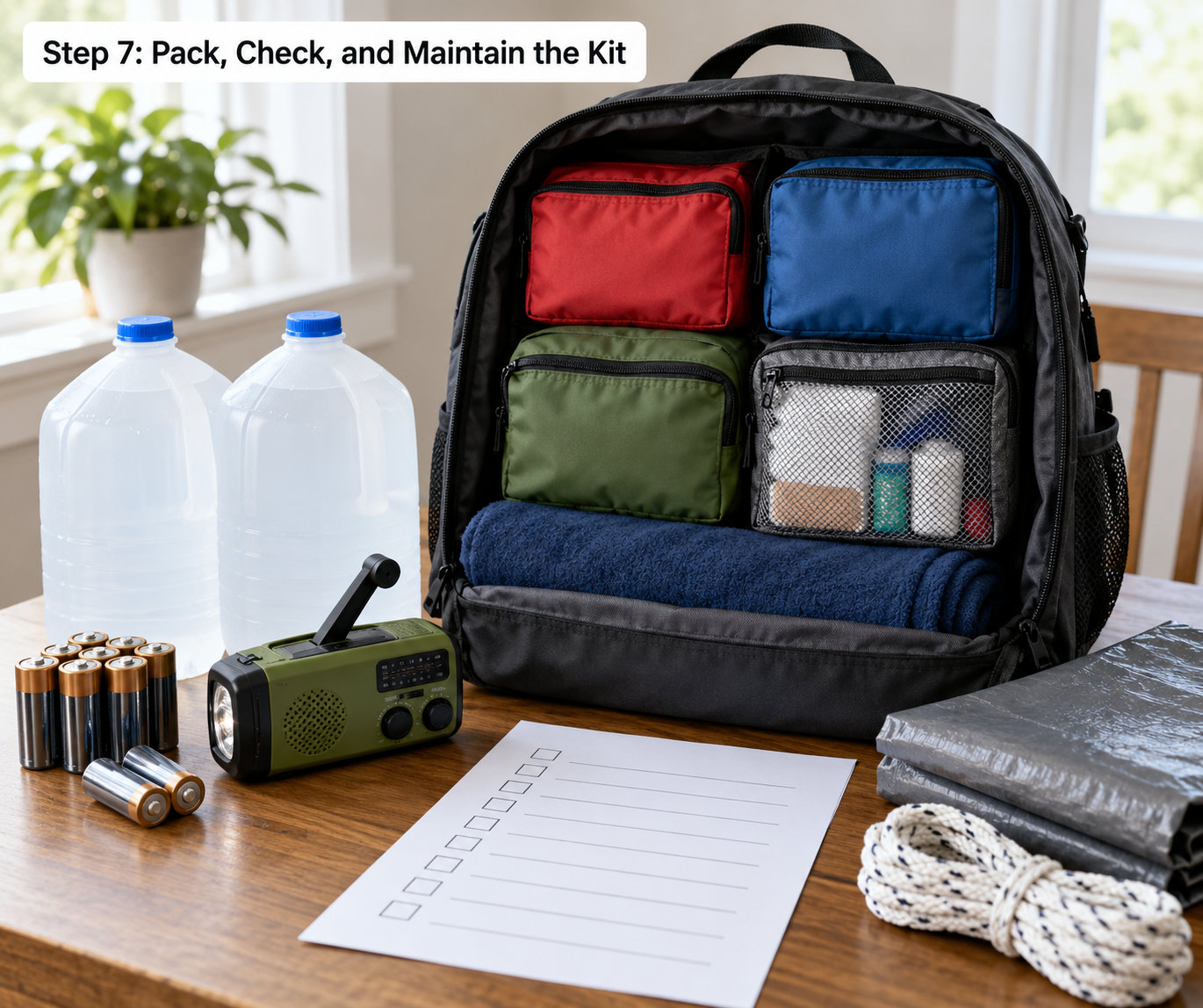 Step 7: Pack, Check, and Maintain the Kit