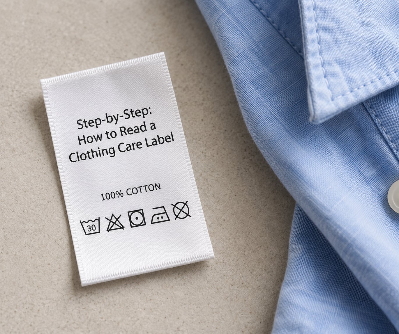 Step-by-Step: How to Read a Clothing Care Label