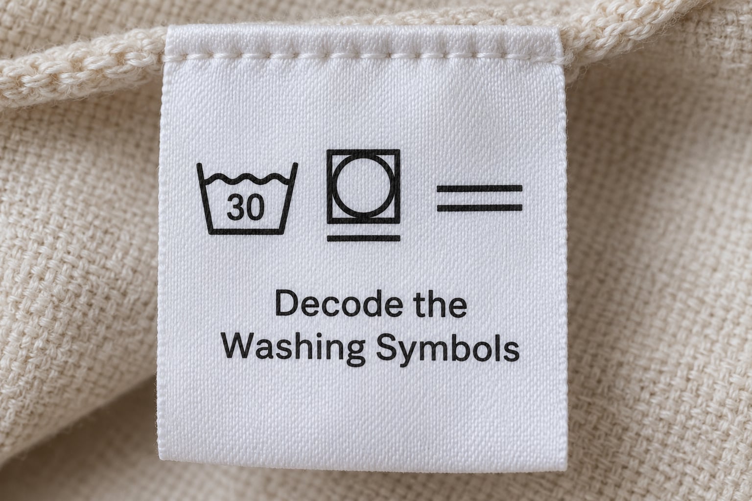 Decode the Washing Symbols