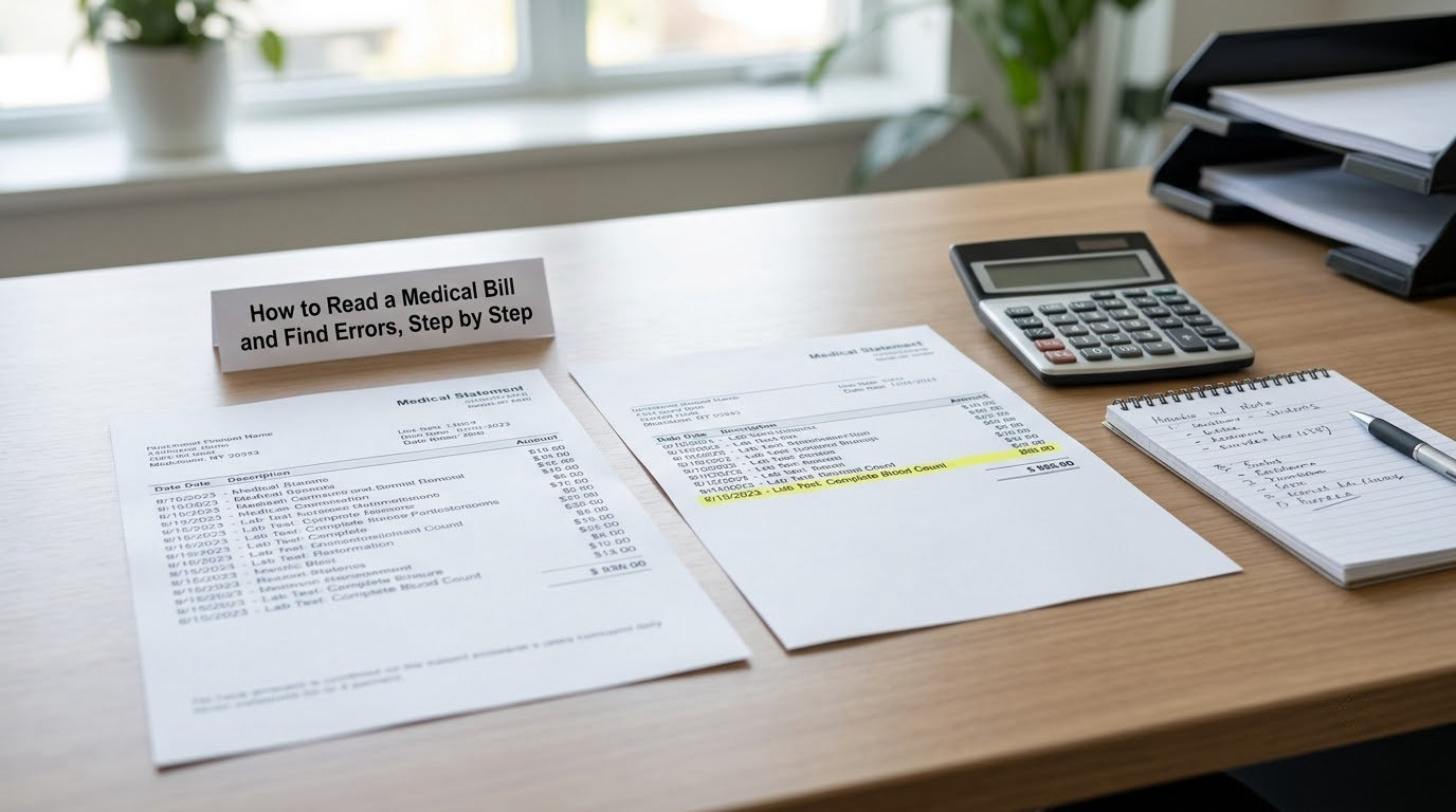 How to Read a Medical Bill and Find Errors, Step by Step