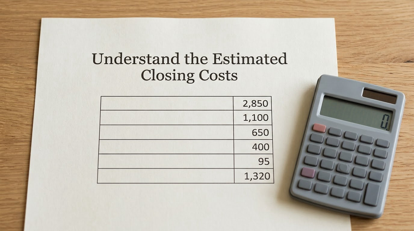 Understand the Estimated Closing Costs
