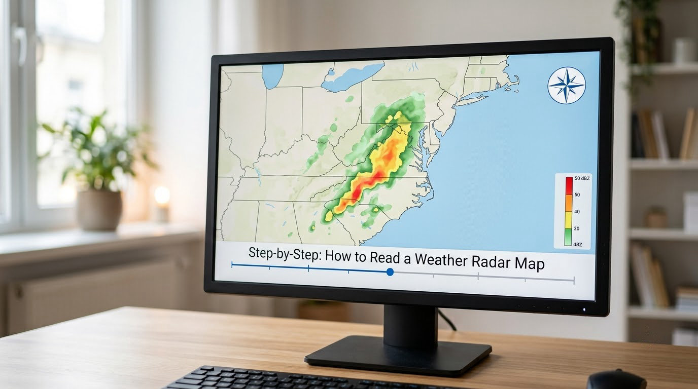 Step-by-Step: How to Read a Weather Radar Map