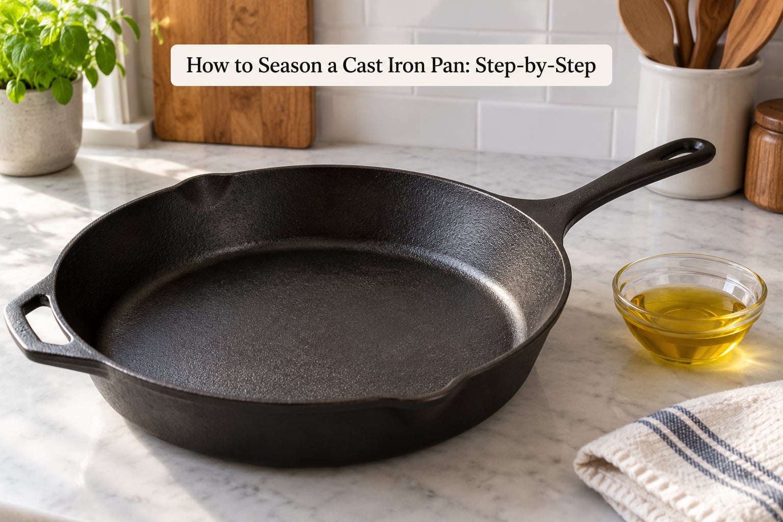 How to Season a Cast Iron Pan: Step-by-Step
