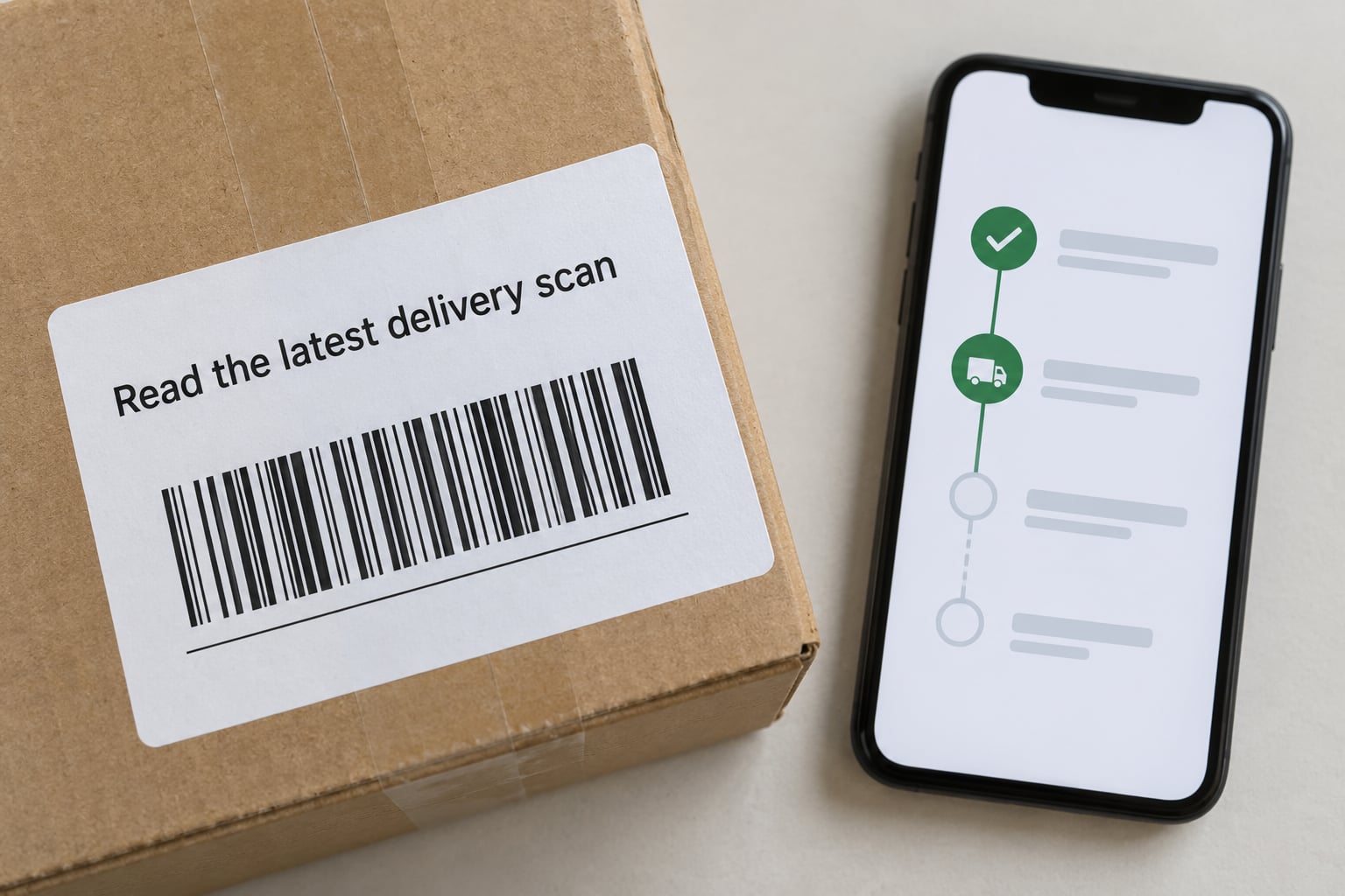 Read the latest delivery scan