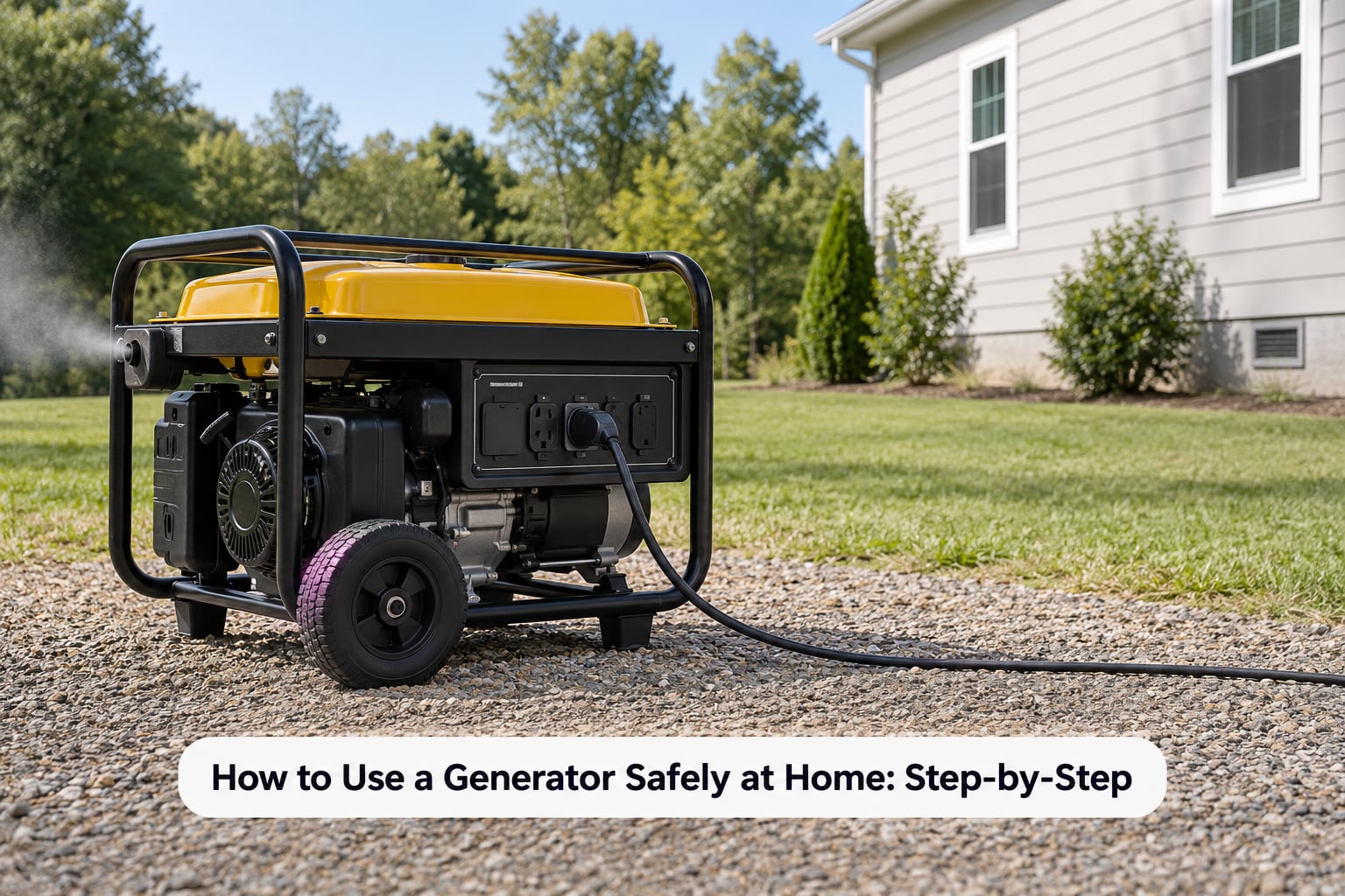 How to Use a Generator Safely at Home: Step-by-Step