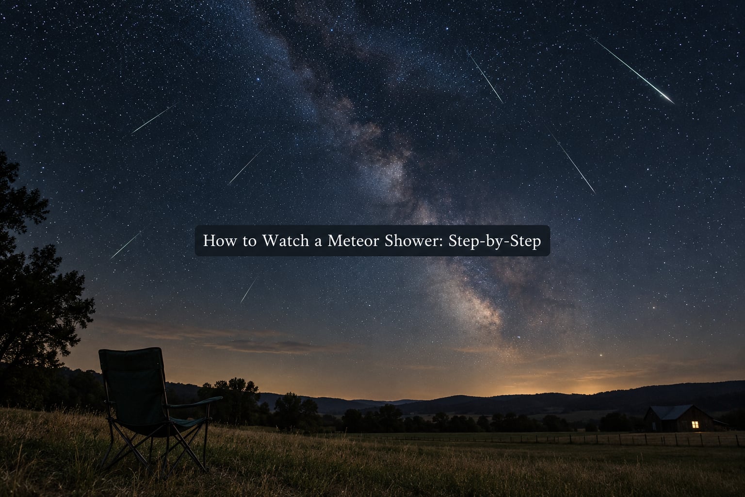 How to Watch a Meteor Shower: Step-by-Step