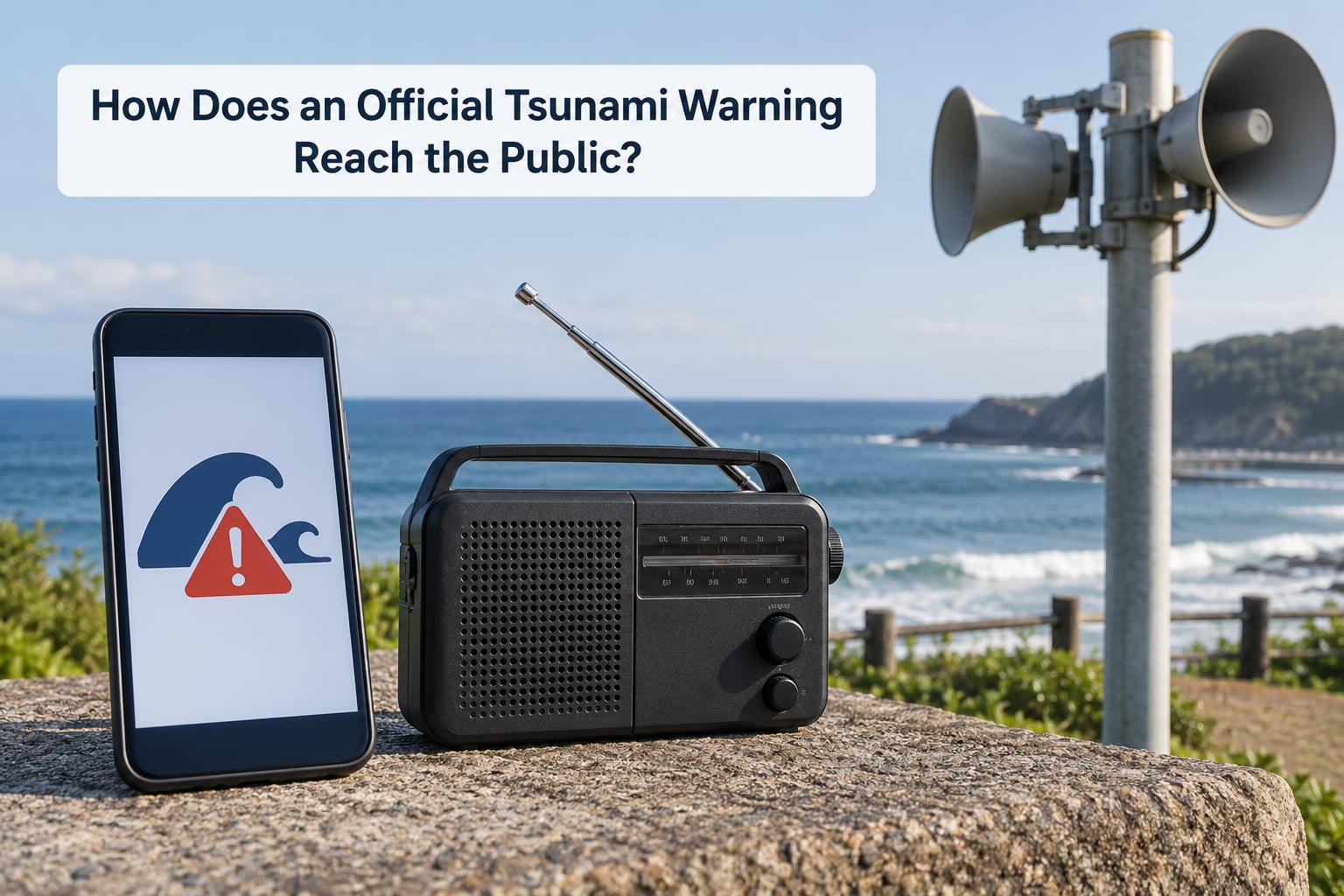 How Does an Official Tsunami Warning Reach the Public?