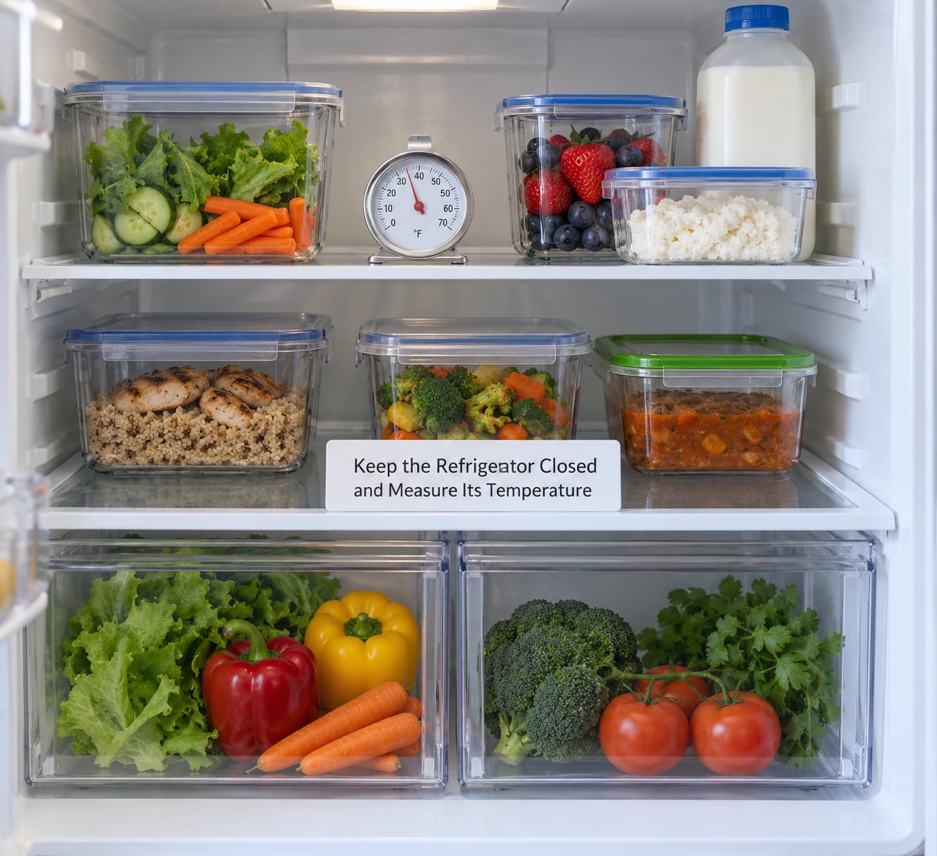 Keep the Refrigerator Closed and Measure Its Temperature