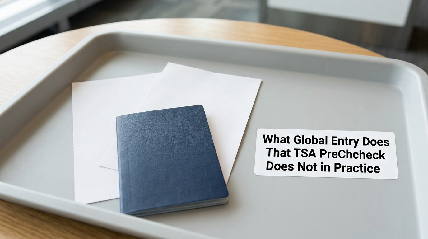 What Global Entry Does That TSA PreCheck Does Not in Practice